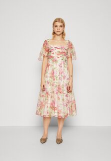Летнее платье Emerson Midi Dress Abercrombie &amp; Fitch, белый