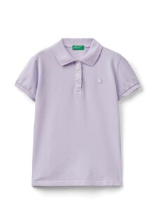 Поло Short Sleeve United Colors of Benetton, фиолетовый