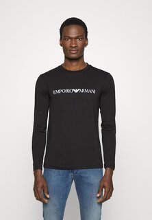 Футболка с длинным рукавом Emporio Armani, черная