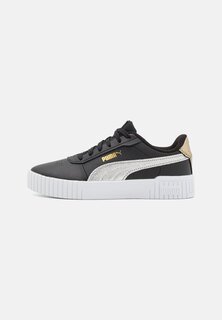 Низкие кроссовки Carina 2.0 Metallic Shine Puma, цвет black/silver/gold