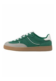 Низкие кроссовки Casual Retro Stradivarius, цвет dark green