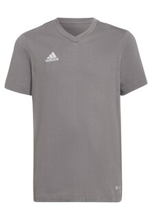Футболка базовая Entrada Adidas, цвет team grey