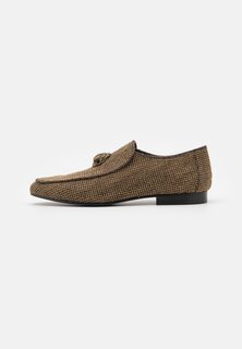 Слипоны Hugh Eagle Herringbone Kurt Geiger London, цвет dark brown