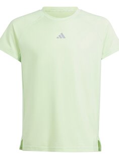 Базовая футболка adidas Sportswear, полузеленая, искрящаяся, серебристая со светоотражающим эффектом