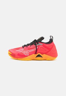 Волейбольные кроссовки Wave Momentum 3 Mizuno, цвет radiant red/white/carrot curl