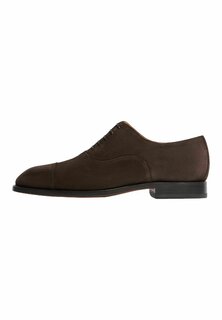 Элегантные туфли на шнуровке Salvatore Scarosso, цвет brown suede