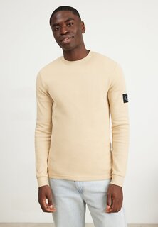 Футболка с длинным рукавом Waffle Tee Calvin Klein Jeans, цвет warm sand