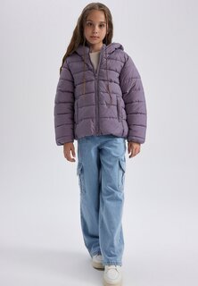 Зимняя куртка Regular Fit DeFacto, фиолетовый