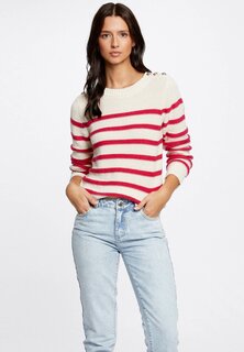 Свитер Long-Sleeved With Stripes Morgan, Слоновая кость