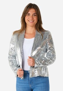 Блейзер Sequins Suitmeister, цвет silver