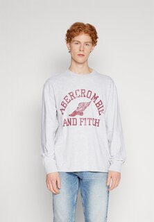 Футболка с длинными рукавами Long-Sleeve Varsity Logo Tee Abercrombie &amp; Fitch