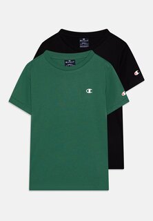 Базовая футболка Crew Neck Unisex 2 Pack Champion, цвет green/black