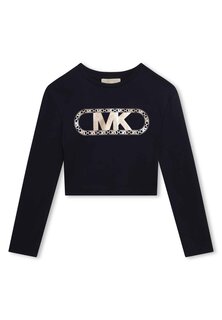 Футболка с длинными рукавами Long-Sleeved Michael Kors Kids, цвет bleu cargo