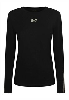 Футболка с длинным рукавом EA7 Emporio Armani, черная