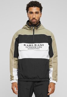 Куртка межсезонная Retro Windbreaker Karl Kani, цвет olive blk wht