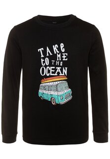 Футболка с длинным рукавом Kids Take Me To The Ocean Longsleeve Mister Tee, черный