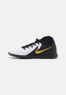 футбольные бутсы с шипами Phantom Luna Academy Tf Nike, цвет white/black/metallic gold coin