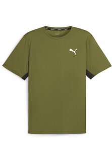 Базовая футболка Puma, оливково-зеленая