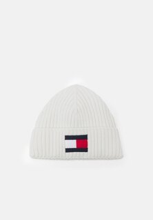 Шапка Flag Beanie Unisex Tommy Hilfiger, цвет ancient white