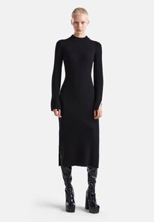 Длинное платье In Flat Turtlenece Vente United Colors of Benetton, черный