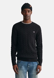 Джемпер Cable C Neck GANT, черный