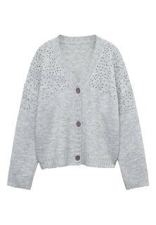 Кардиган Alasia Mango, цвет medium heather grey