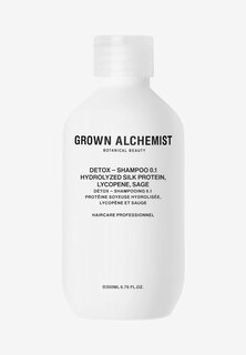 ШАМПУНЬ 0,1 ГИДРОЛИЗОВАННОГО ПРОТЕИНА ШЕЛКА, ЛИКОПИН, ШАЛФЕ Detox Grown Alchemist