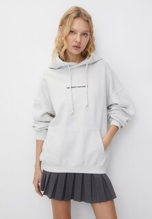 Толстовка Embroidered Slogan PULL&amp;BEAR, бежевый