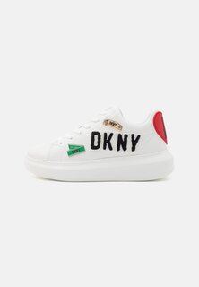 Низкие кроссовки Jewel City Signs Lace Up DKNY, цвет bright white