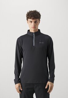 Футболка с длинными рукавами Newport Half Zip Calvin Klein, черный