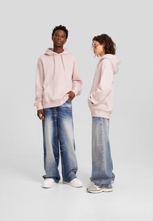 Толстовка Basic Bershka, цвет light pink