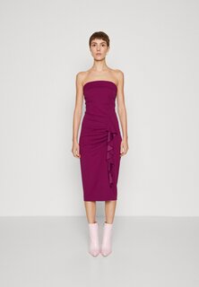 Элегантное платье Lolo Ruffle Midi WAL G., цвет plum