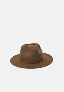 Шапка Wesley Packable Fedora Unisex Brixton, цвет dark earth