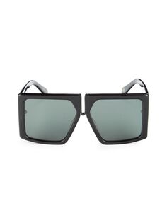 Квадратные солнцезащитные очки Twin Take 60MM Karen Walker, черный