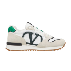 Кроссовки Valentino V Logo Pace Sneaker &apos;Ice Green&apos;, белый