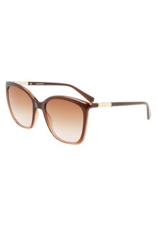 Солнцезащитные очки Longchamp, градиент коричнево-розовые