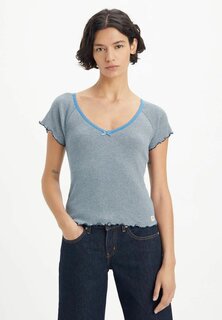 футболка с принтом Dry Goods Vneck Levi&apos;s, цвет end on end stripe gi Levis