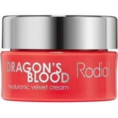 Rodial Dragons Blood Hyaluronic Velvet Cream Mini 10 мл - Гиалуроновая кислота и гидроманил для сухой кожи - Масляная и роскошная кремовая текстура - Дневной и ночной уход