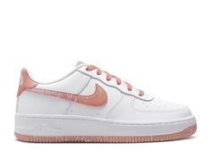 Кроссовки Nike Air Force 1 Lv8 Gs &apos;White Light Madder Root Speckled&apos;, белый