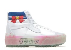 Кроссовки Vans Sailor Moon X Sk8-Hi Stacked &apos;Pretty Guardian - Silver&apos;, белый