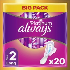 Гигиенические прокладки Always Platinum Long Plus, размер 2 с крылышками