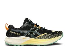 Кроссовки ASICS Fuji Lite 4 &apos;Black Bright Yellow&apos;, черный