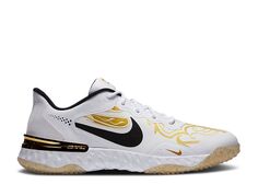 Кроссовки Nike Alpha Huarache Elite 3 Turf Premium &apos;White Metallic Vivid Gold&apos;&apos;, белый