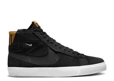 Кроссовки Nike Zoom Blazer Mid Premium Sb &apos;Black Patchwork&apos;, черный
