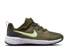 Кроссовки Nike Revolution 6 Ps &apos;Rough Green Barely Volt&apos;, зеленый