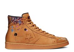 Кроссовки Converse Bandulu X Pro Leather High &apos;Paint Splatter - Flux&apos;, коричневый