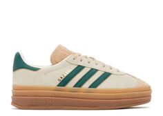 Кроссовки adidas Wmns Gazelle Bold &apos;Cream Collegiate Green&apos;, кремовый