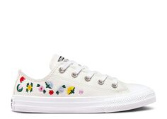 Кроссовки Converse Chuck Taylor All Star Low Ps &apos;Floral Embroidery&apos;, белый