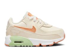 Кроссовки Nike Air Max 90 Leather Td &apos;Pale Ivory Amber Brown&apos;, кремовый