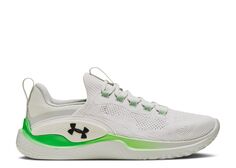 Кроссовки Under Armour Flow Dynamic &apos;White Clay Green Screen&apos;, кремовый